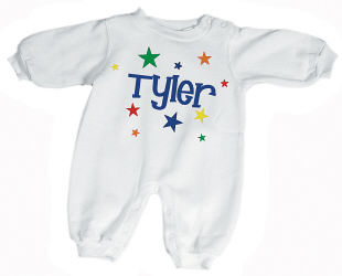 New Baby "A Star is Born" Personalized Fleece Romper